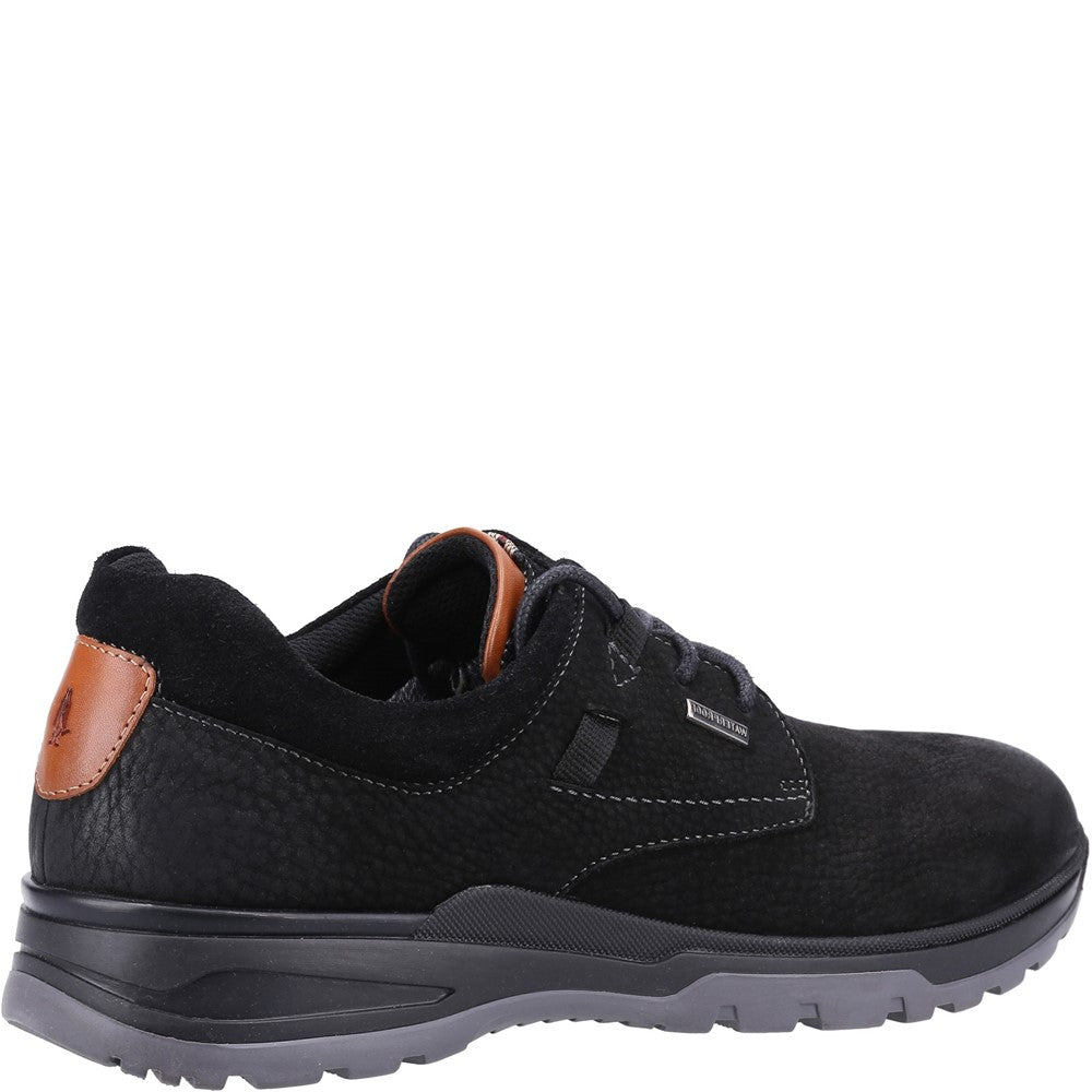 Lace Mens Summer Black Nubuck Hush Puppies Pele Shoe