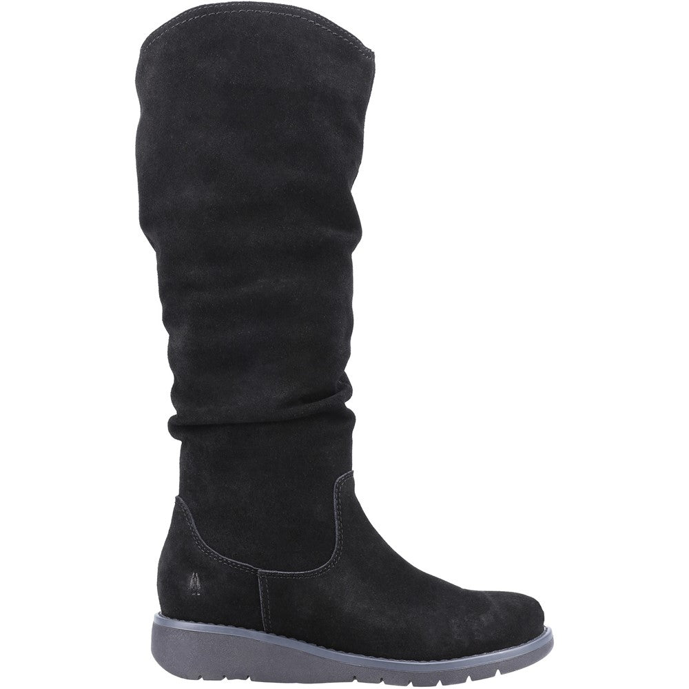Ladies Long Boots Black Hush Puppies Lucinda Boot