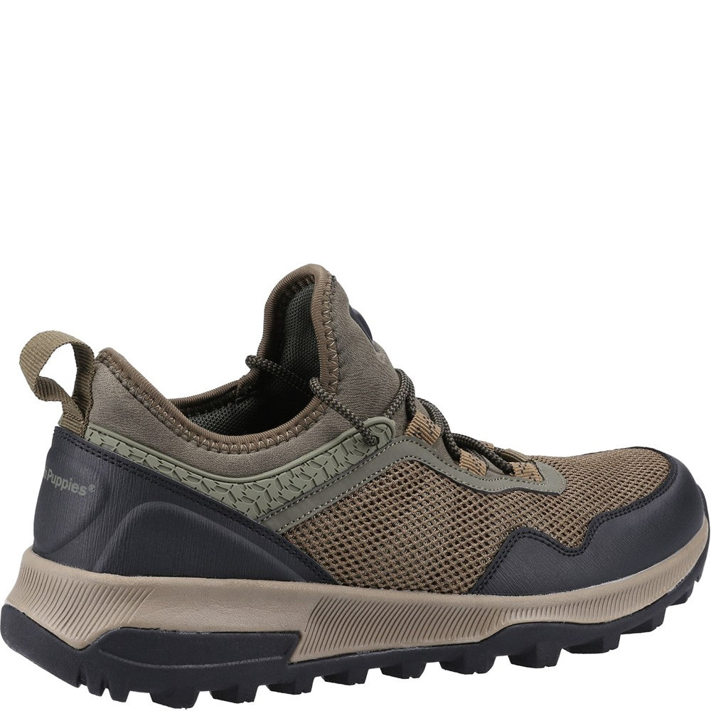 Mens Sports Khaki Hush Puppies Marlen Active Trainer