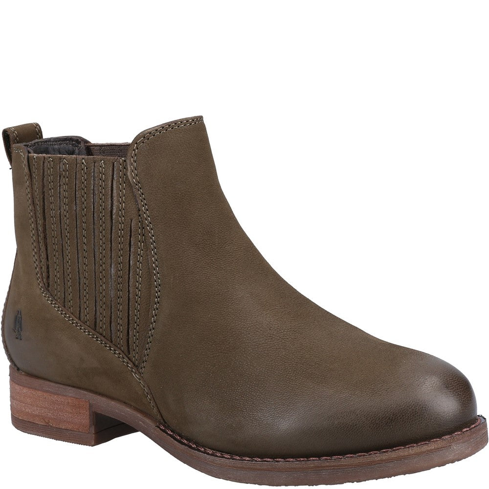 Ladies Ankle Boots Khaki Hush Puppies Edith Boot