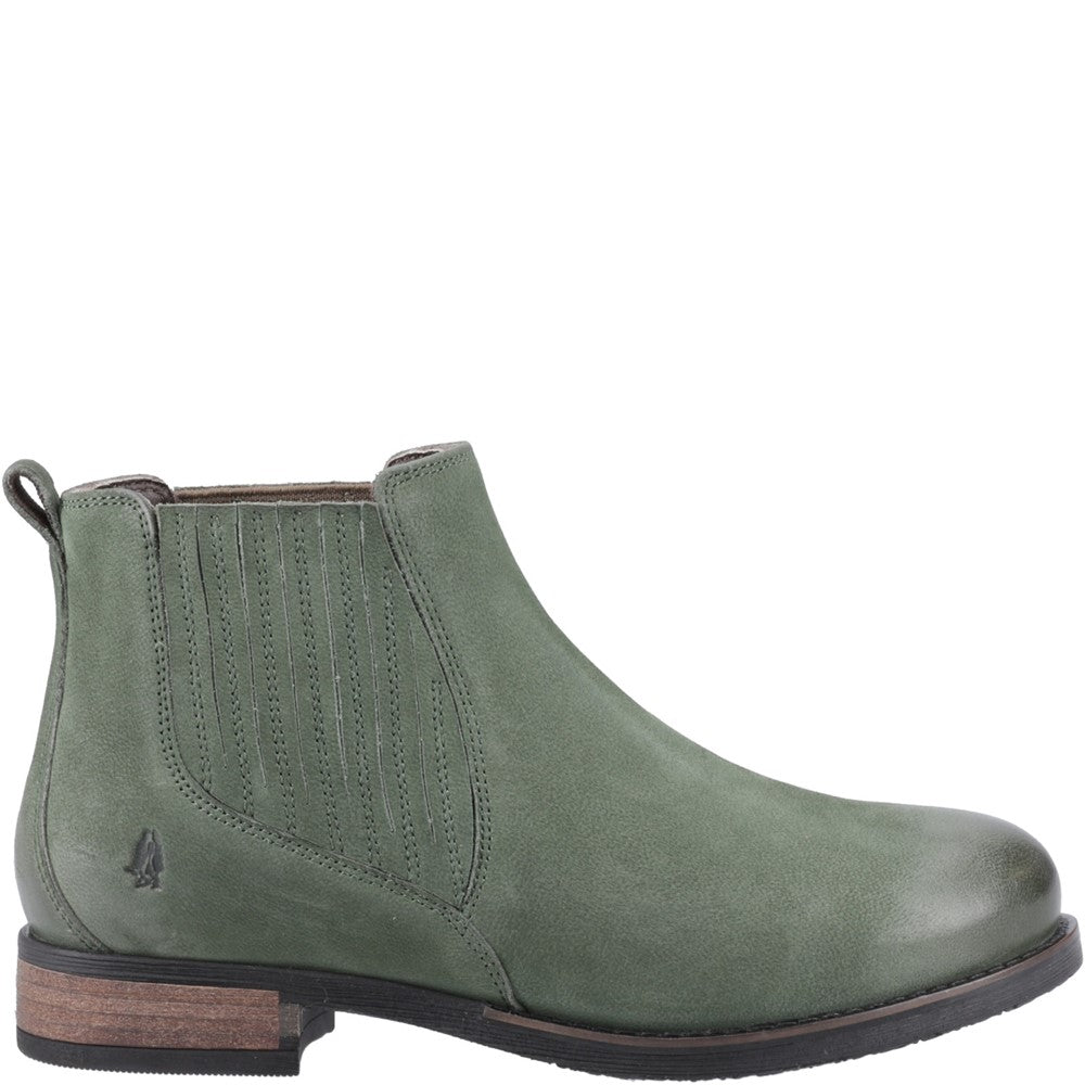 Ladies Ankle Boots Green Hush Puppies Edith Boot