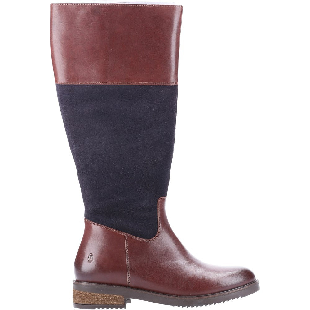 Ladies Long Boots Brown Hush Puppies Kitty Boot