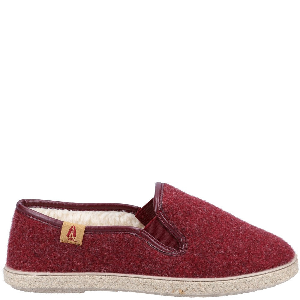 Classic Ladies Slippers Red Hush Puppies Recycled Cosy Slipper