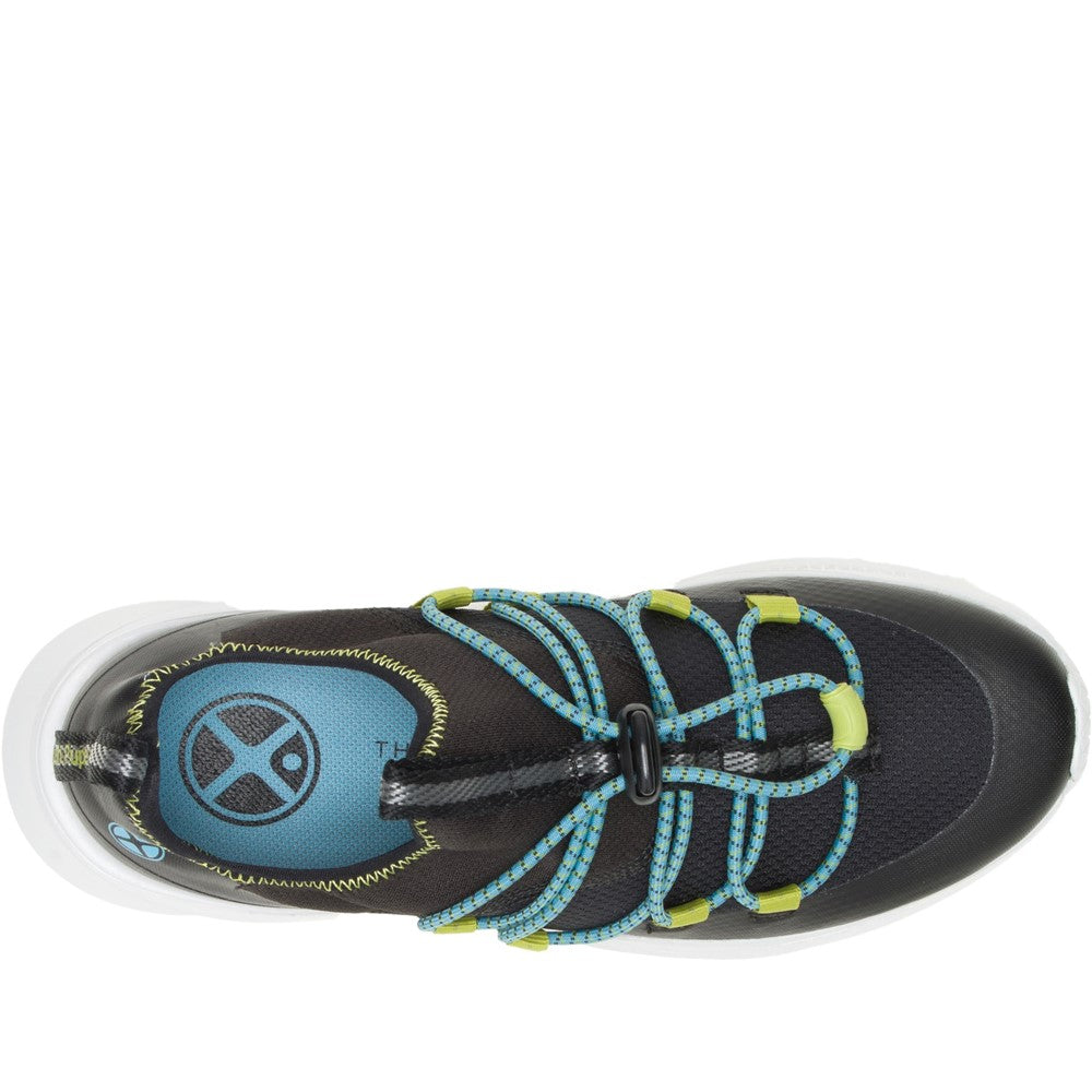 Ladies Sports Black/White Hush Puppies Spark Bungee