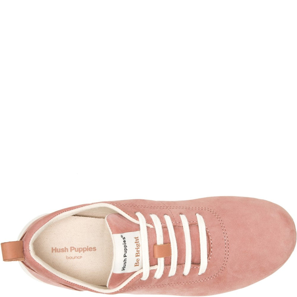 Ladies Sports Blush Hush Puppies Good Leather Shoe