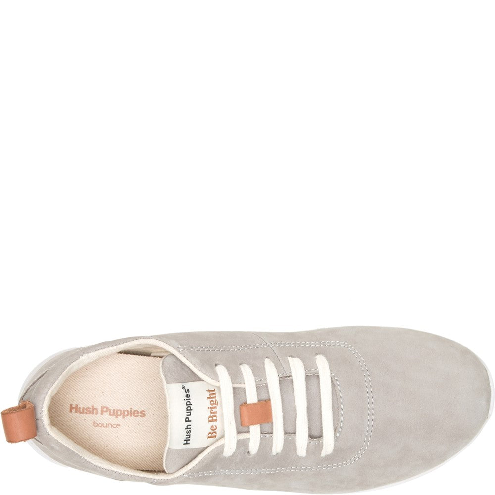 Ladies Sports Grey Hush Puppies Good Leather Shoe