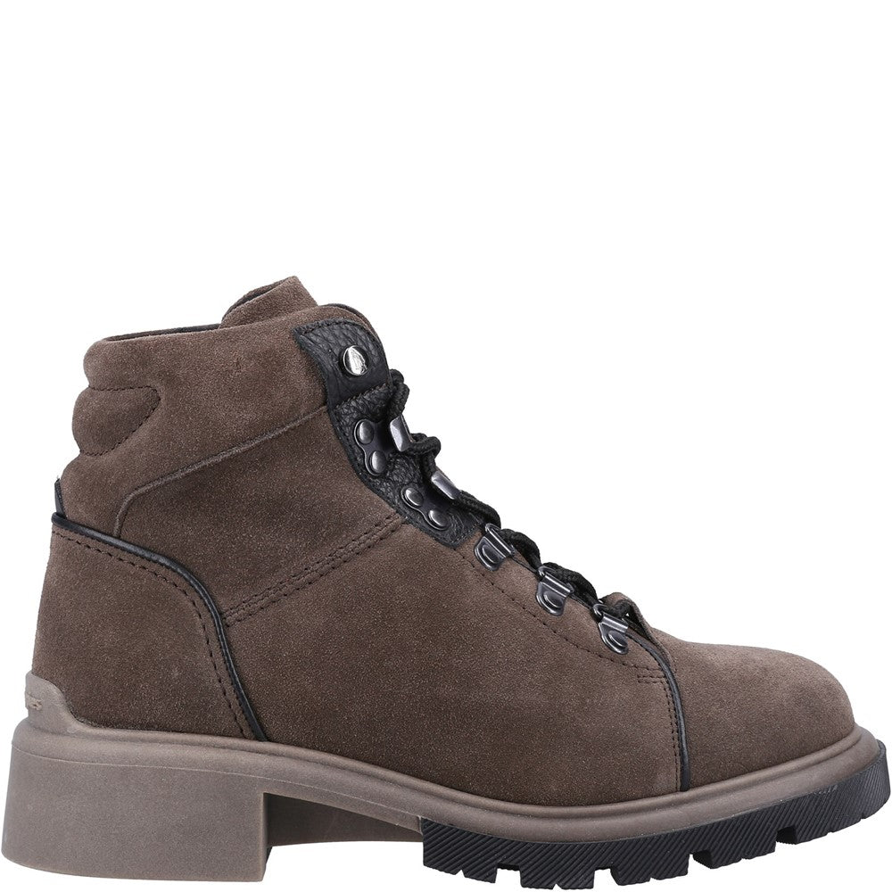 Ladies Ankle Boots Grey Hush Puppies Rita Hiker Boot