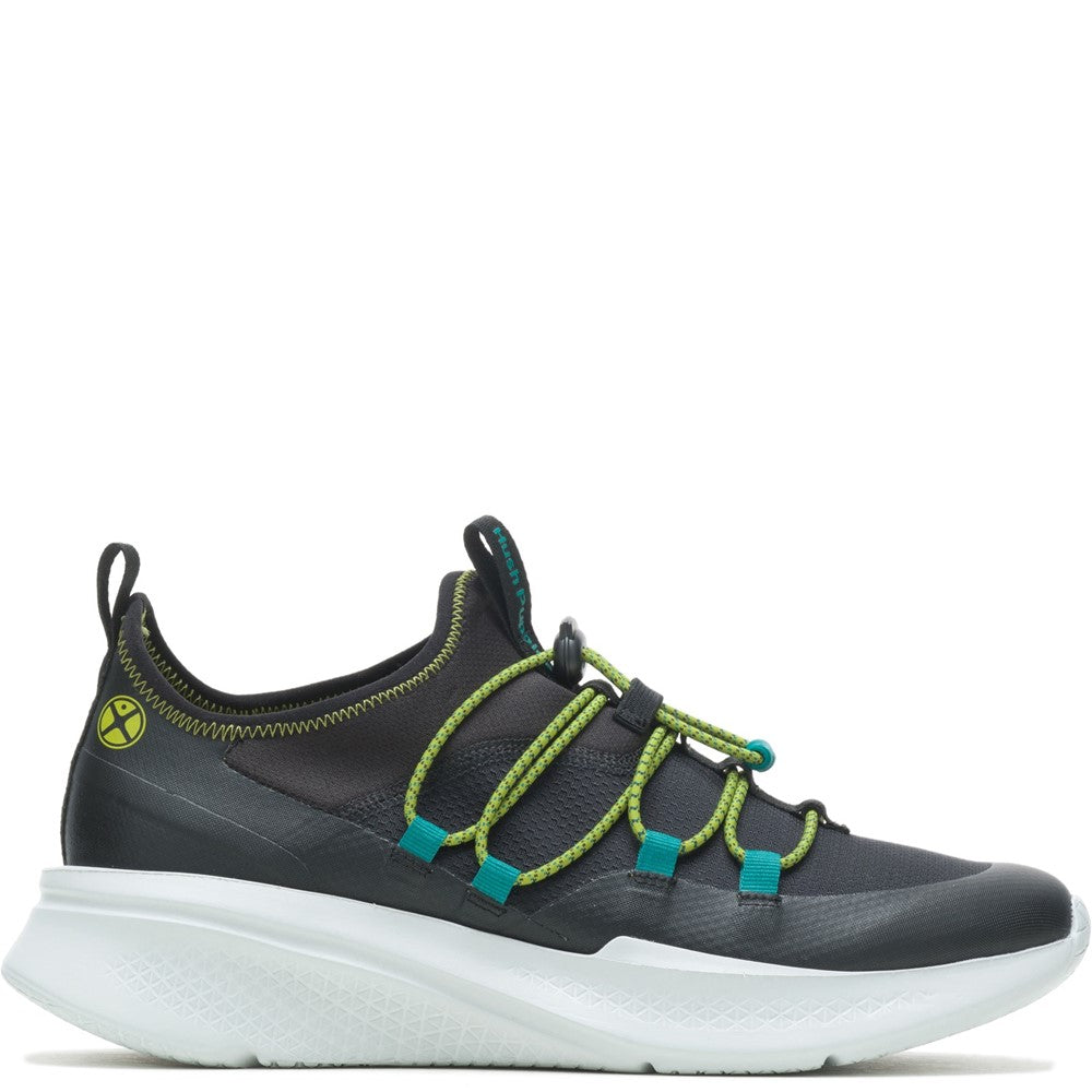 Mens Sports Black Hush Puppies Spark Bungee