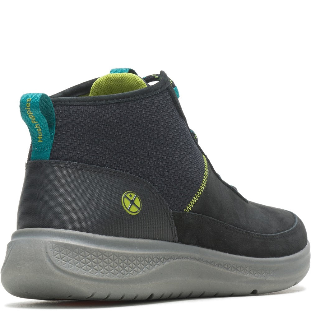 Mens Sports Black Hush Puppies Elevate Chukka