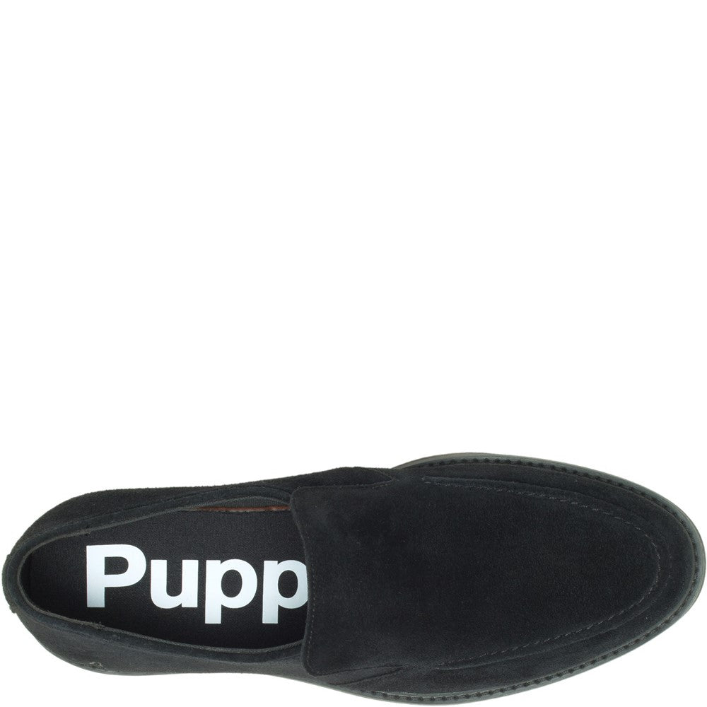 Slip On Mens Summer Black Hush Puppies Earl Shoe