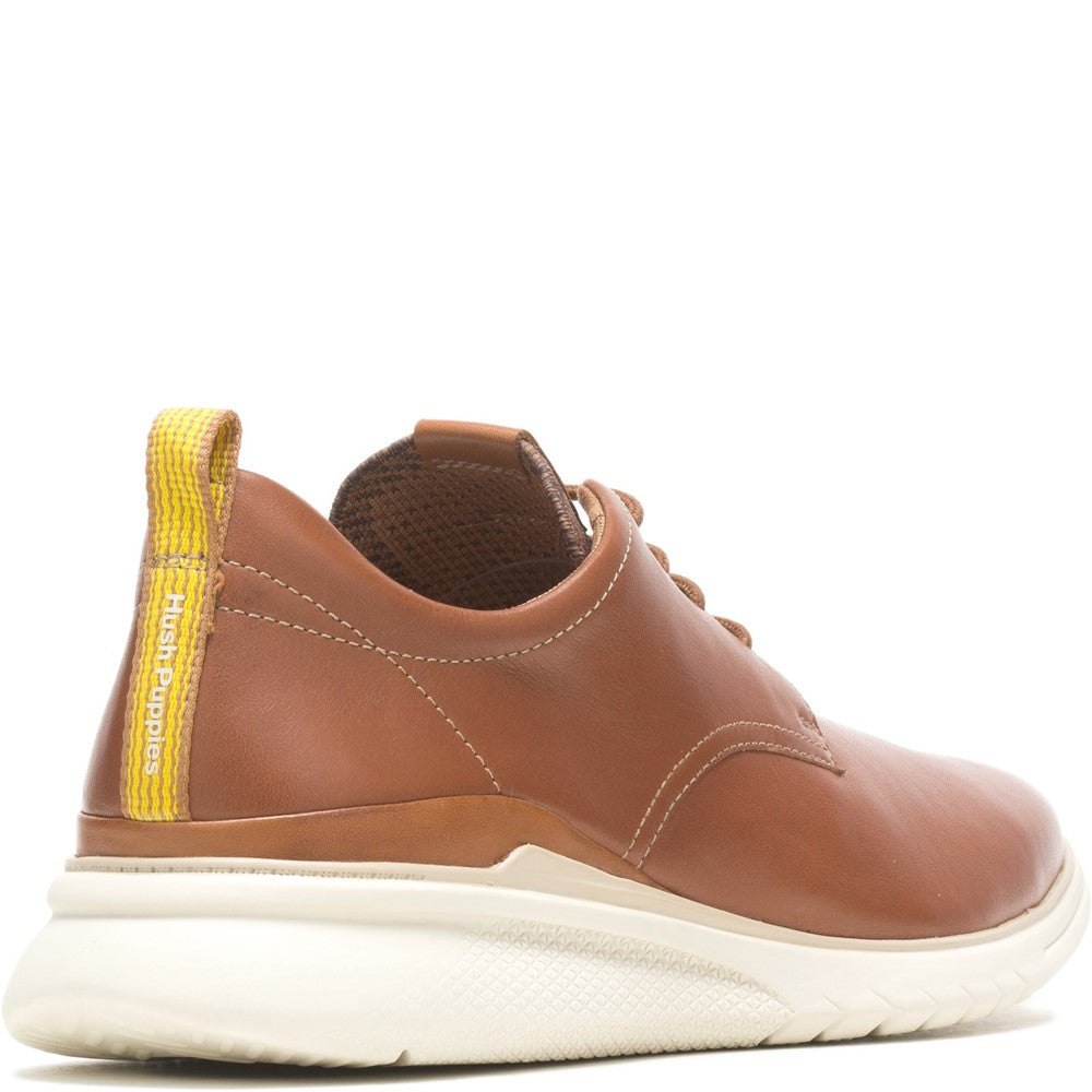 Mens Formal Lace Up Shoes Tan Hush Puppies Advance Shoe