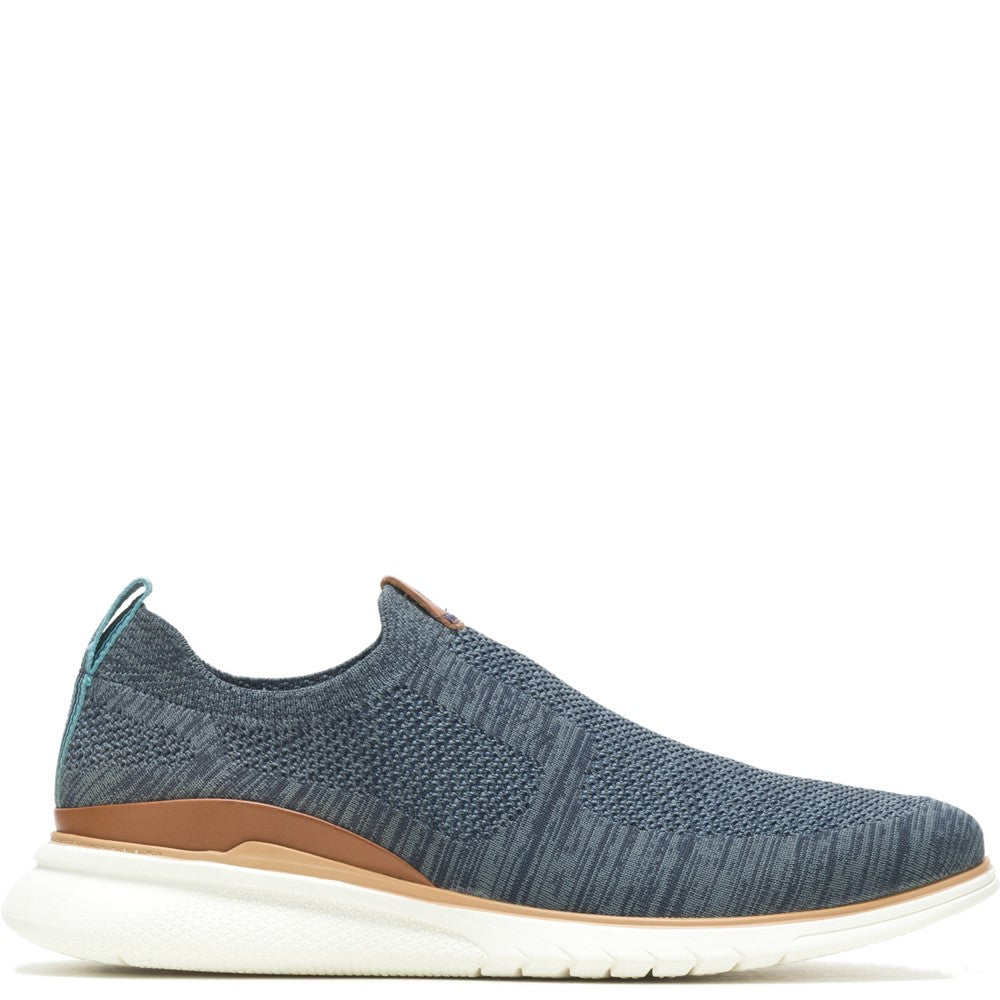 Mens Formal Slip On Shoes Navy Hush Puppies Advance Shoe