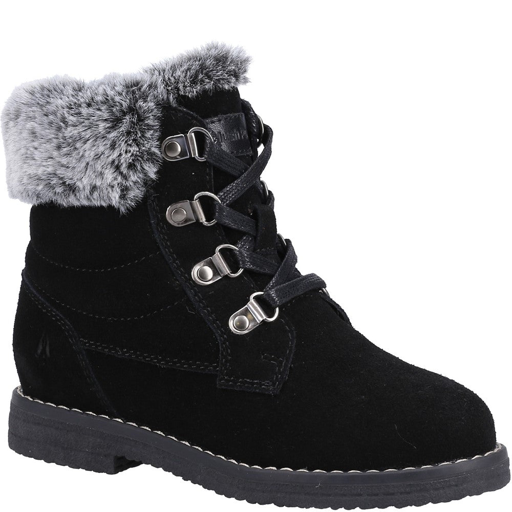 Girls Boots Black Hush Puppies Mini Florence