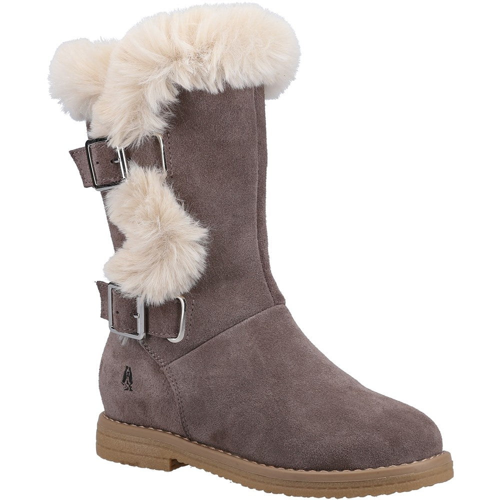 Girls Boots Grey Hush Puppies Mini Megan Boot