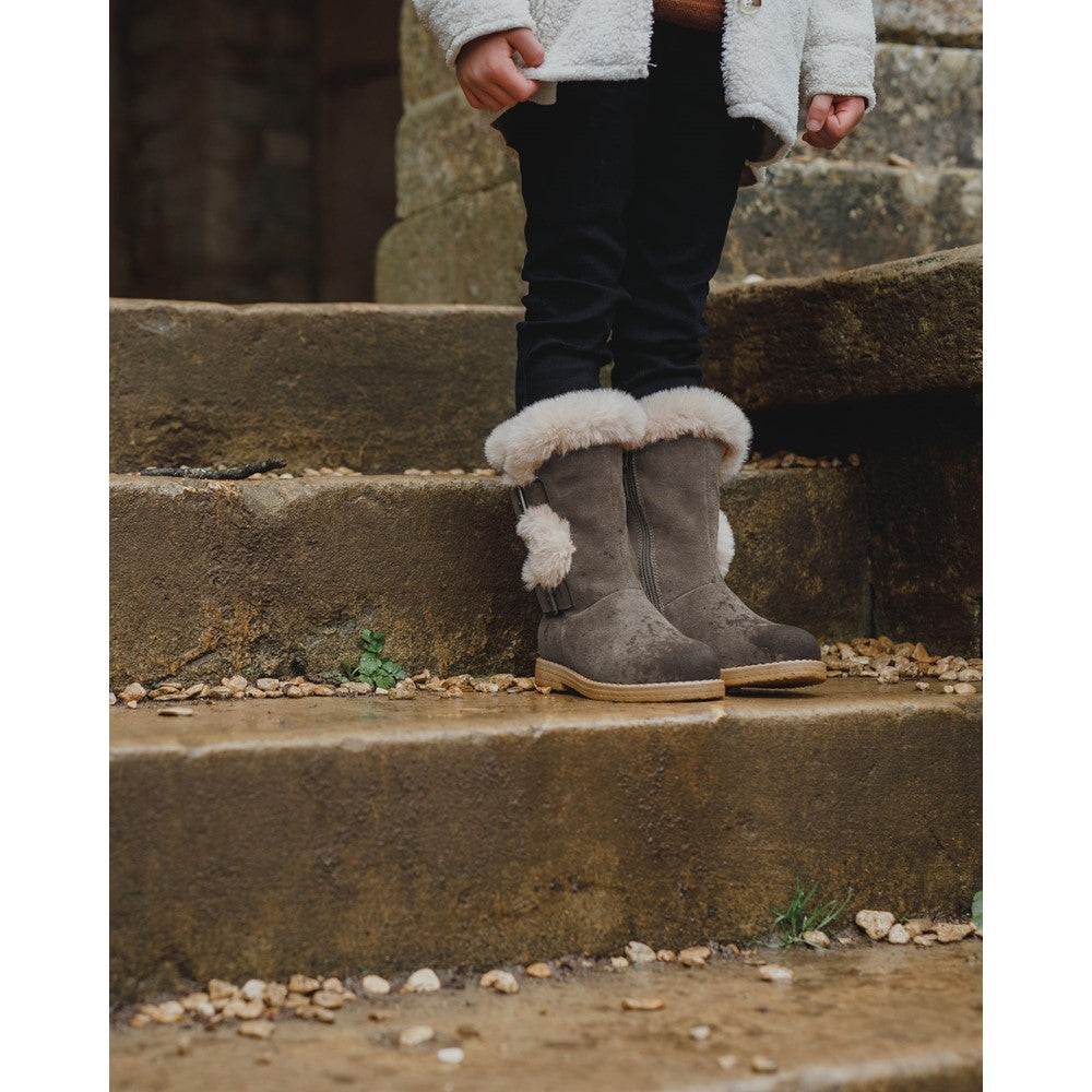Girls Boots Grey Hush Puppies Mini Megan Boot