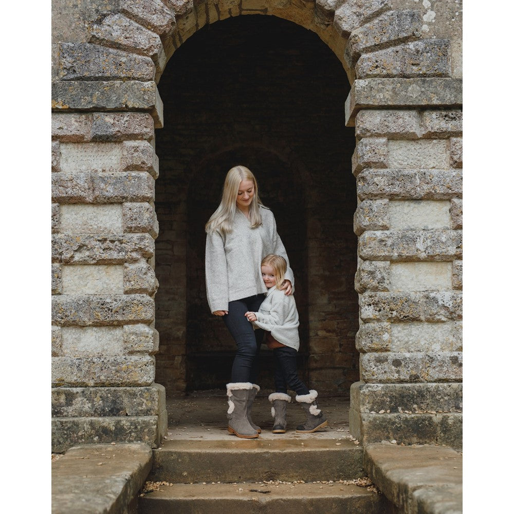 Girls Boots Grey Hush Puppies Mini Megan Boot