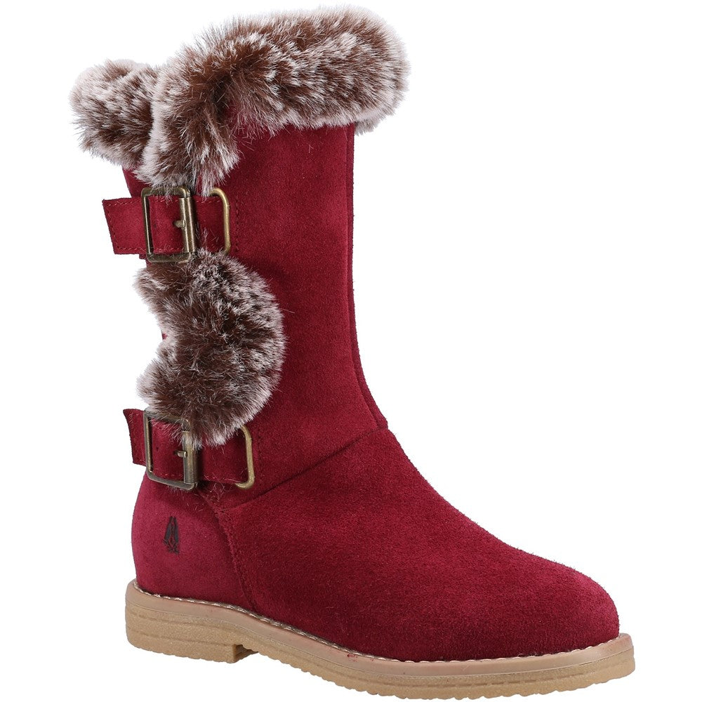 Girls Boots Burgundy Hush Puppies Mini Megan Boot