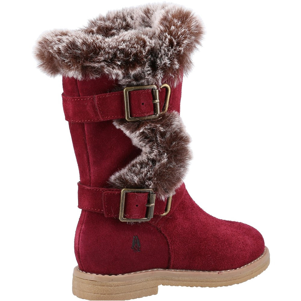 Girls Boots Burgundy Hush Puppies Mini Megan Boot