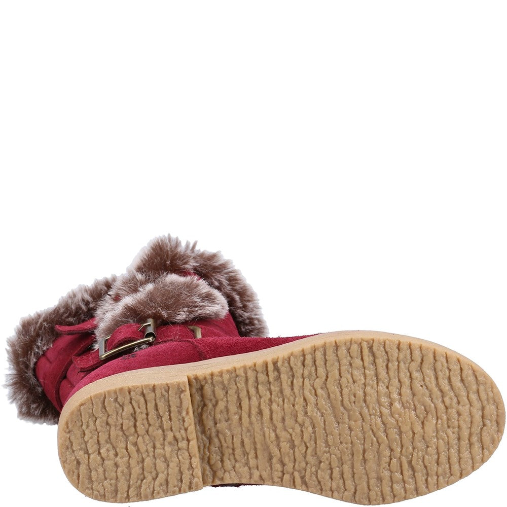 Girls Boots Burgundy Hush Puppies Mini Megan Boot