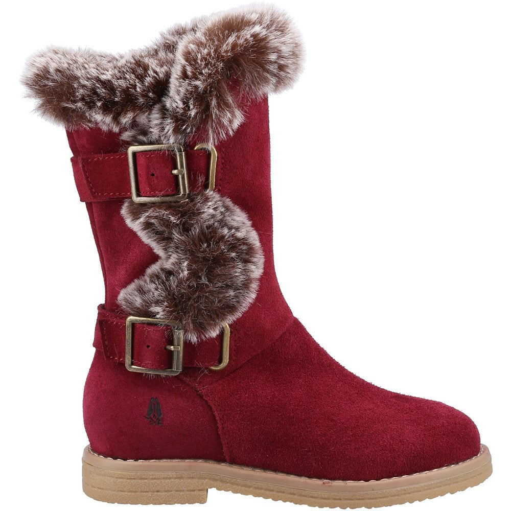 Girls Boots Burgundy Hush Puppies Mini Megan Boot