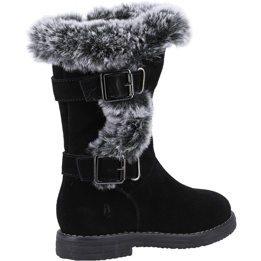 Girls Boots Black Hush Puppies Mini Megan Boot