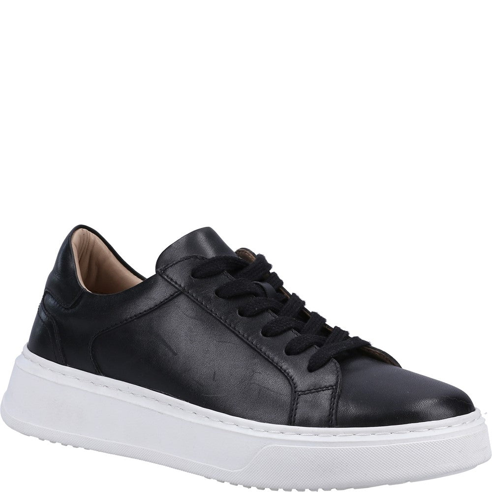 Ladies Sports Black Hush Puppies Camille Lace Cupsole