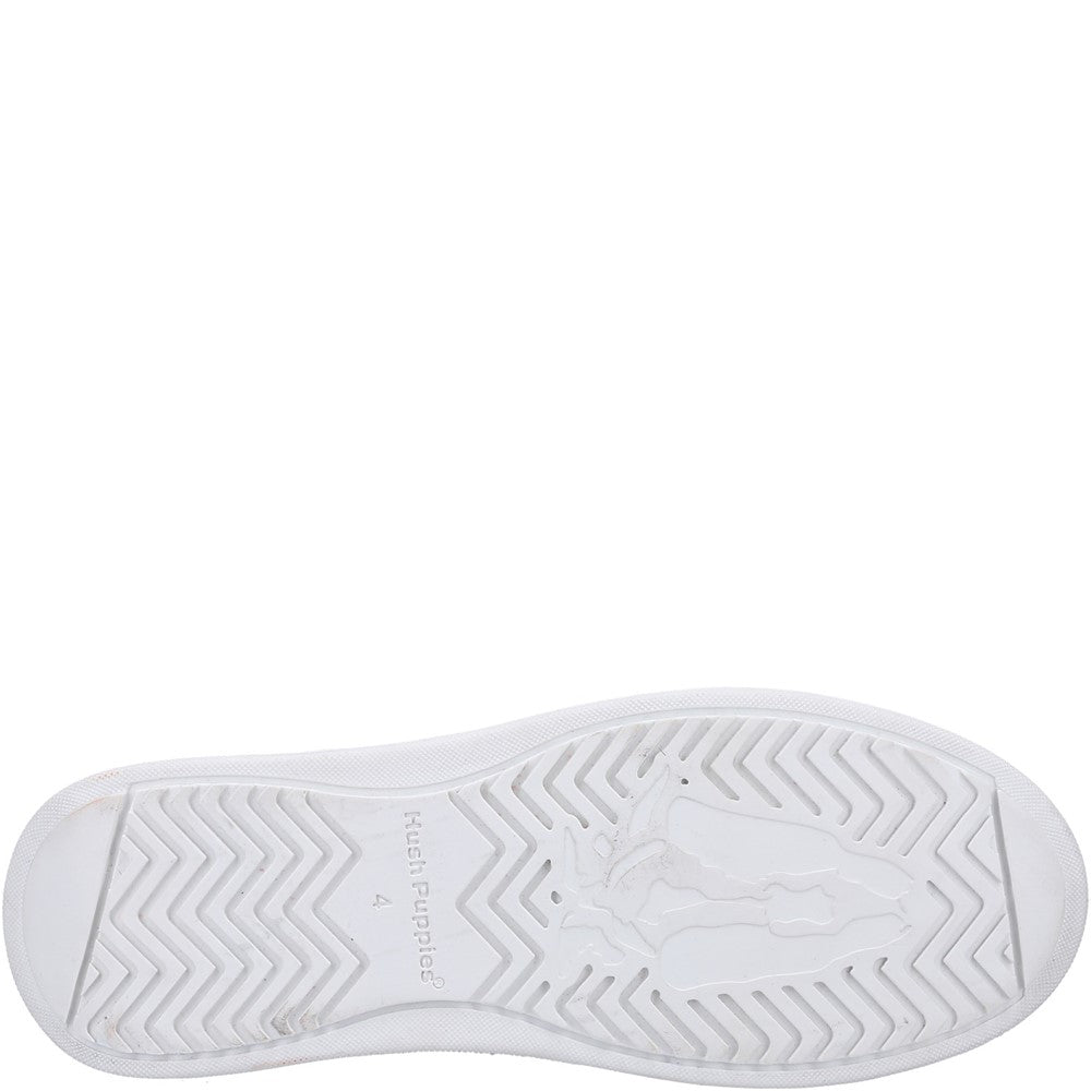 Ladies Sports Black Hush Puppies Camille Lace Cupsole