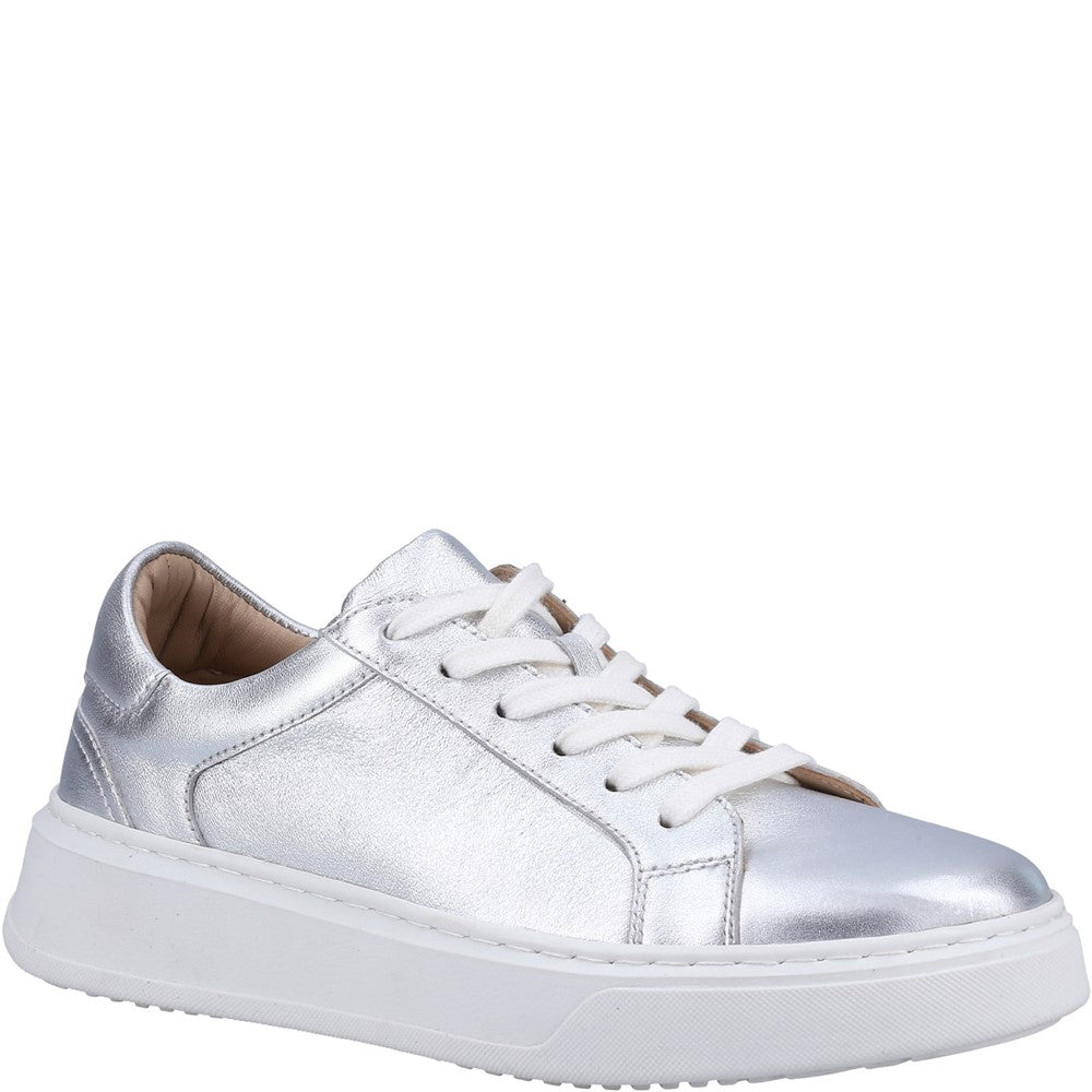 Ladies Sports Silver Hush Puppies Camille Lace Cupsole