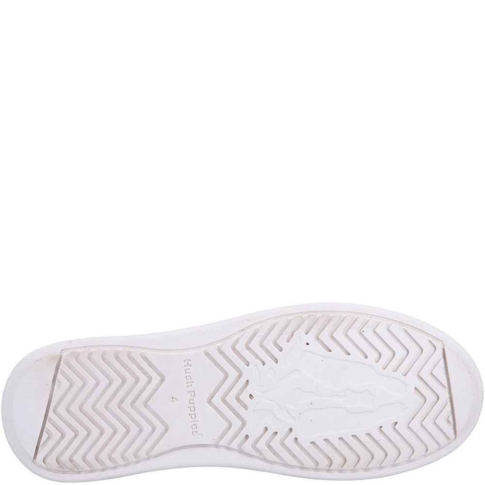 Ladies Sports Silver Hush Puppies Camille Lace Cupsole