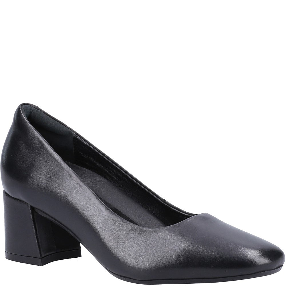 Court Ladies Shoes Black Hush Puppies Alicia Court Shoe
