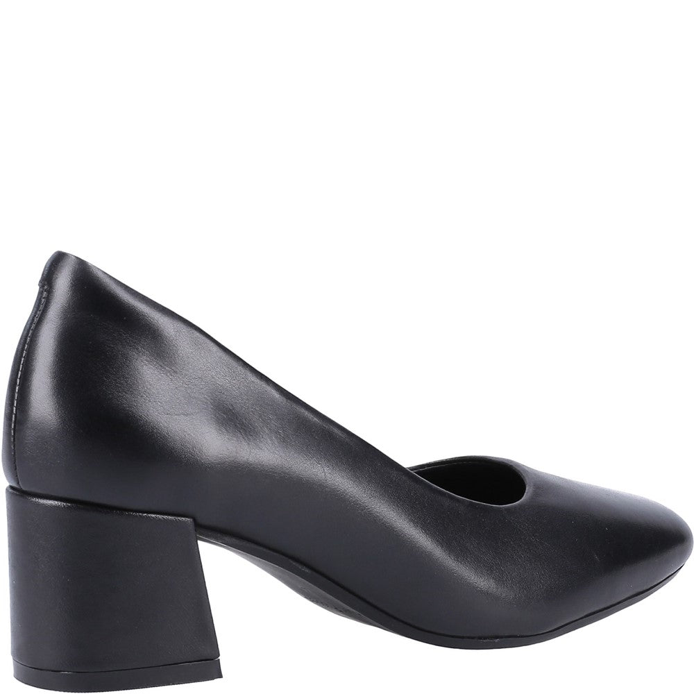 Court Ladies Shoes Black Hush Puppies Alicia Court Shoe