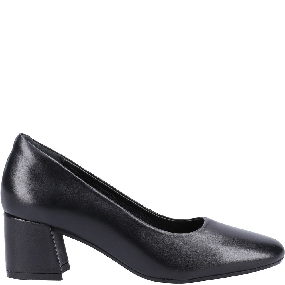 Court Ladies Shoes Black Hush Puppies Alicia Court Shoe