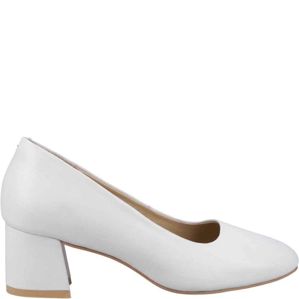 Court Ladies Shoes Ivory Hush Puppies Alicia Court Shoe