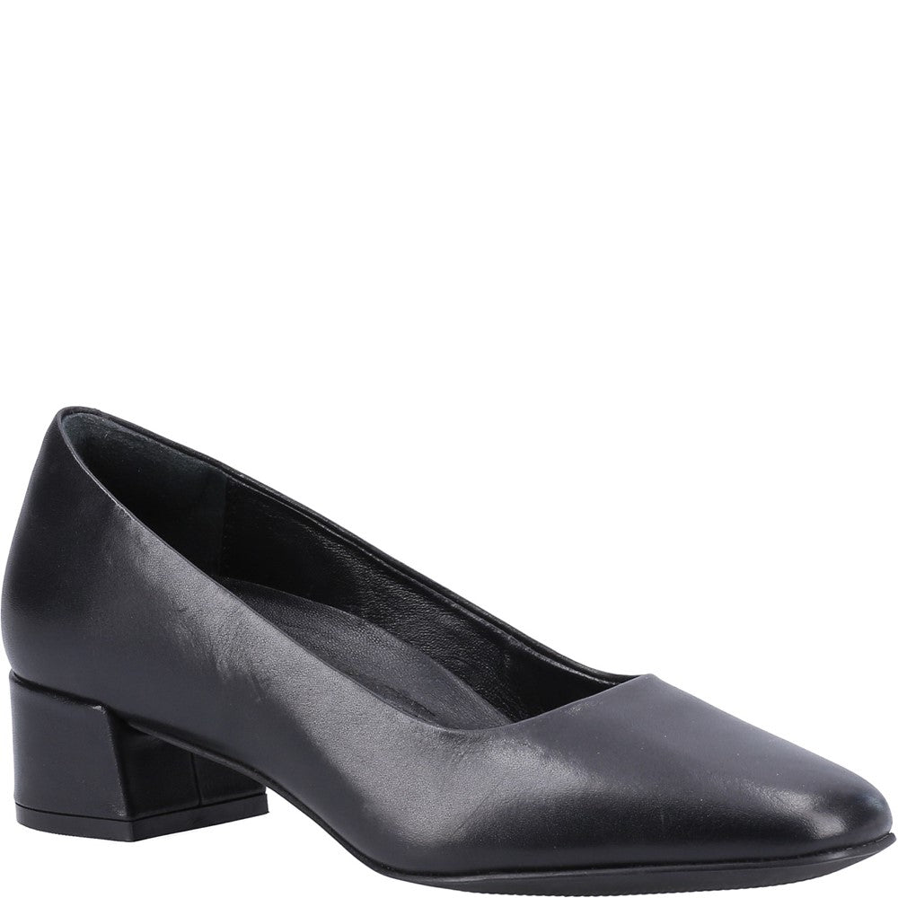 Court Ladies Shoes Black Hush Puppies Alina Court Shoe