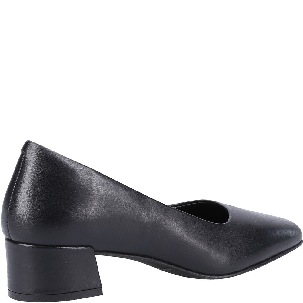 Court Ladies Shoes Black Hush Puppies Alina Court Shoe