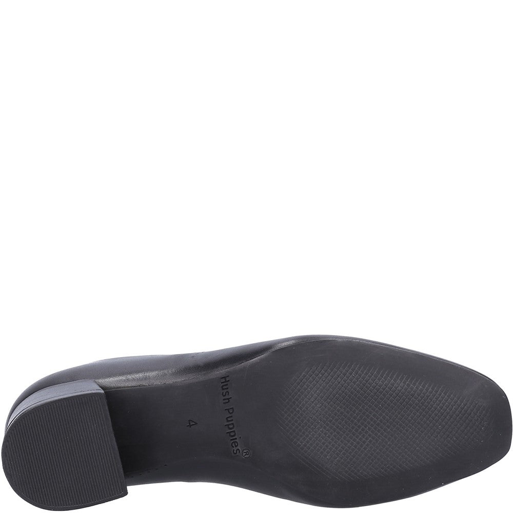 Court Ladies Shoes Black Hush Puppies Alina Court Shoe