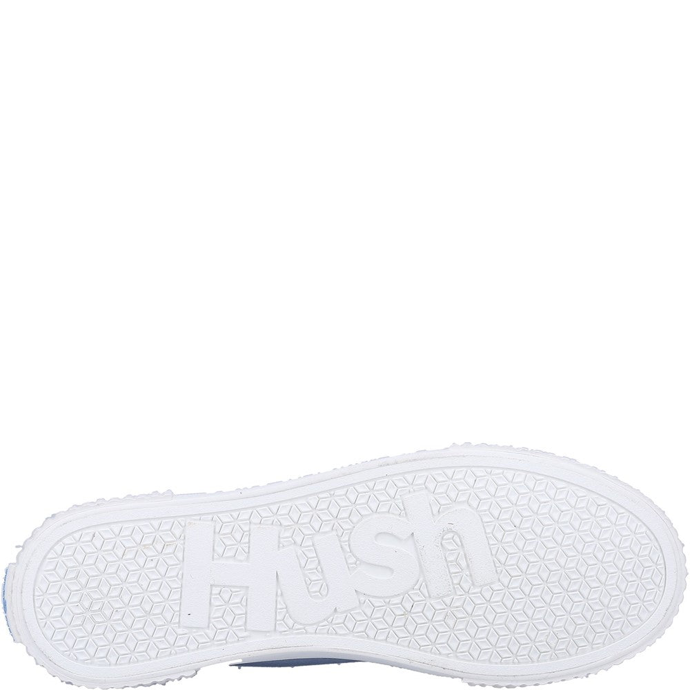 Ladies Sports Blue Hush Puppies Brooke Canvas Trainer