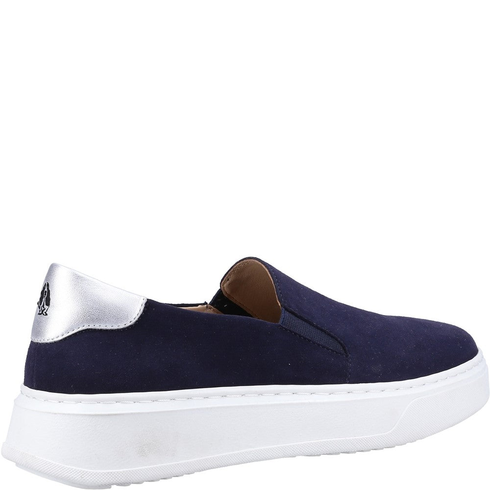 Ladies Sports Navy Hush Puppies Corinne Slip On Cupsole