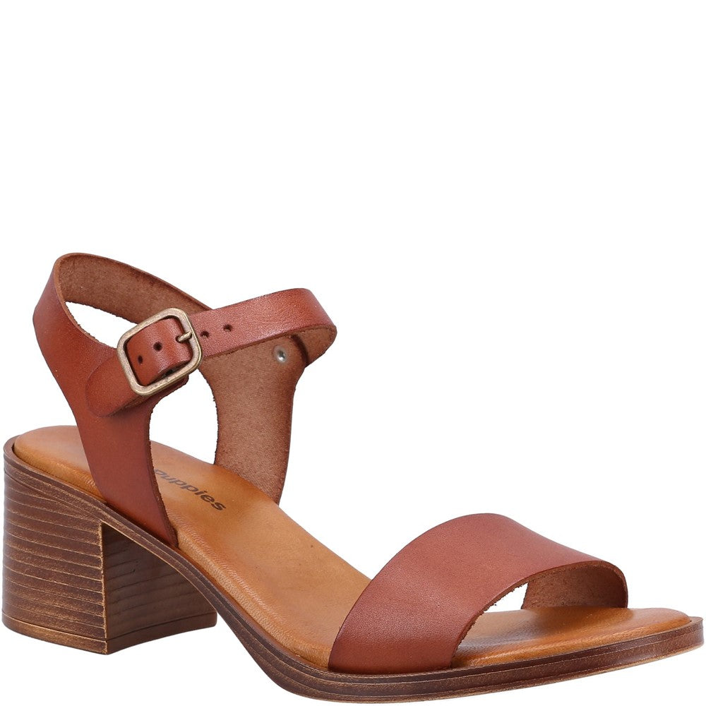 Ladies Heeled Sandals Tan Hush Puppies Gabby Sandal