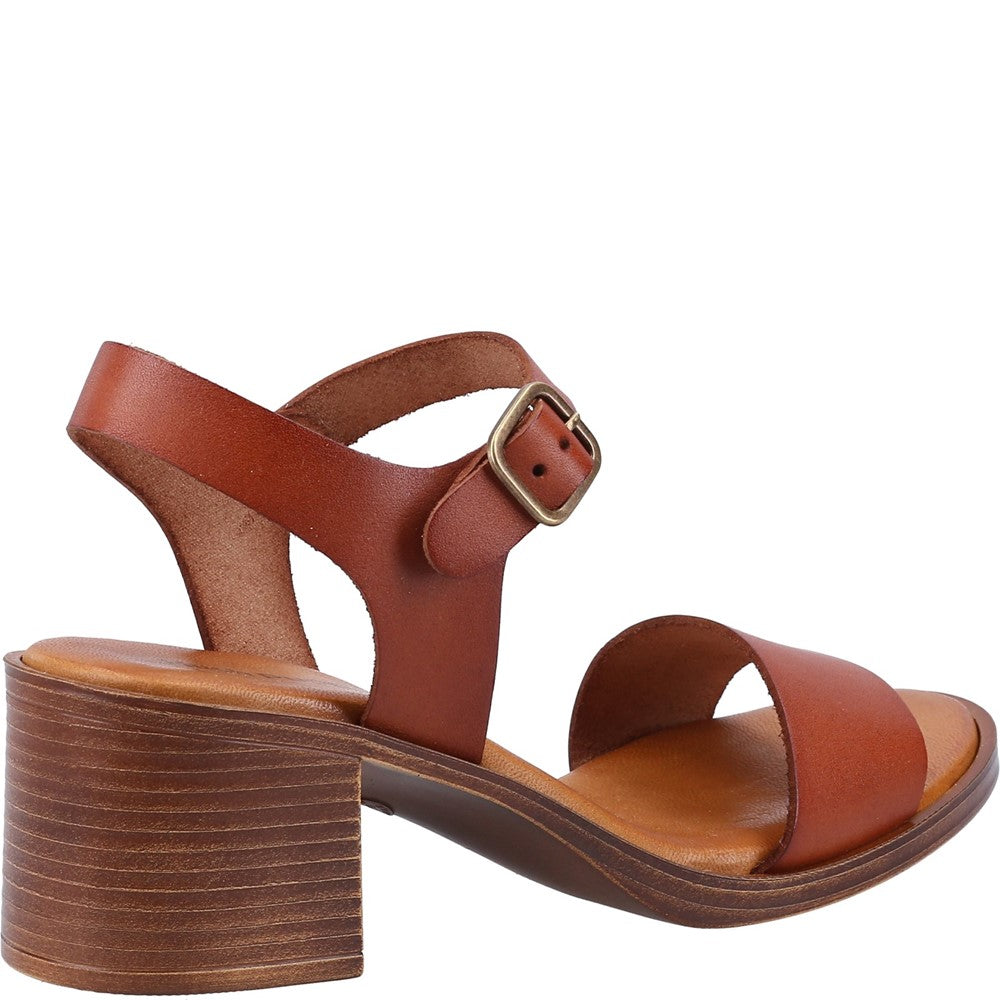 Ladies Heeled Sandals Tan Hush Puppies Gabby Sandal