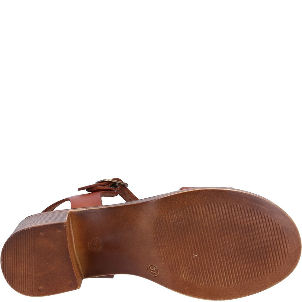 Ladies Heeled Sandals Tan Hush Puppies Gabby Sandal