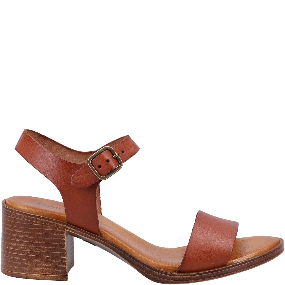 Ladies Heeled Sandals Tan Hush Puppies Gabby Sandal