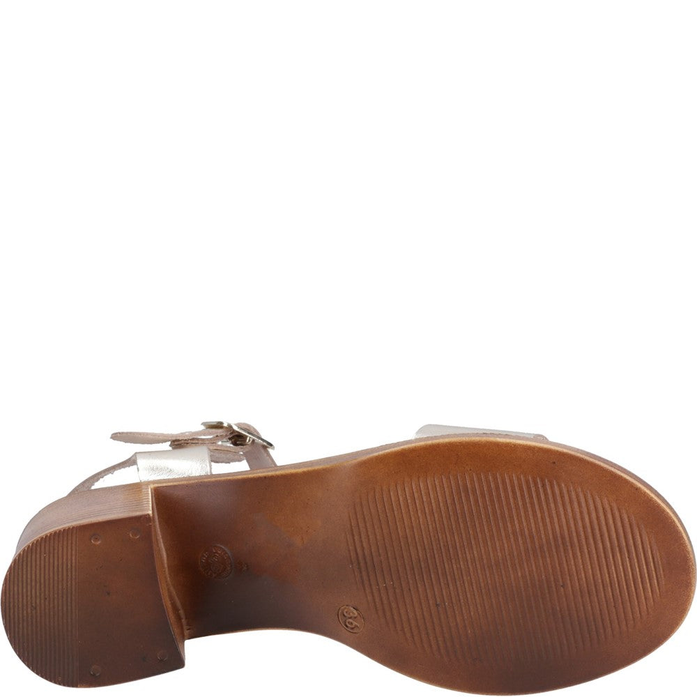 Ladies Heeled Sandals Gold Hush Puppies Gabby Sandal