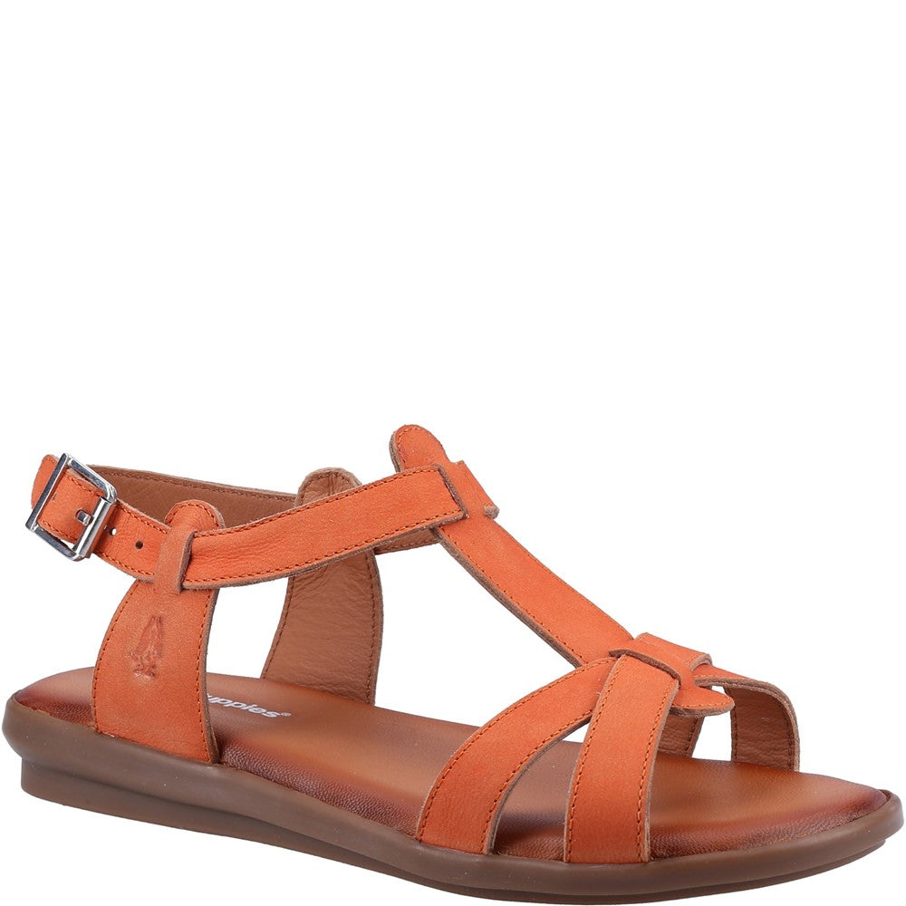 Sandal Ladies Summer Orange Hush Puppies Kate T-Bar Sandal