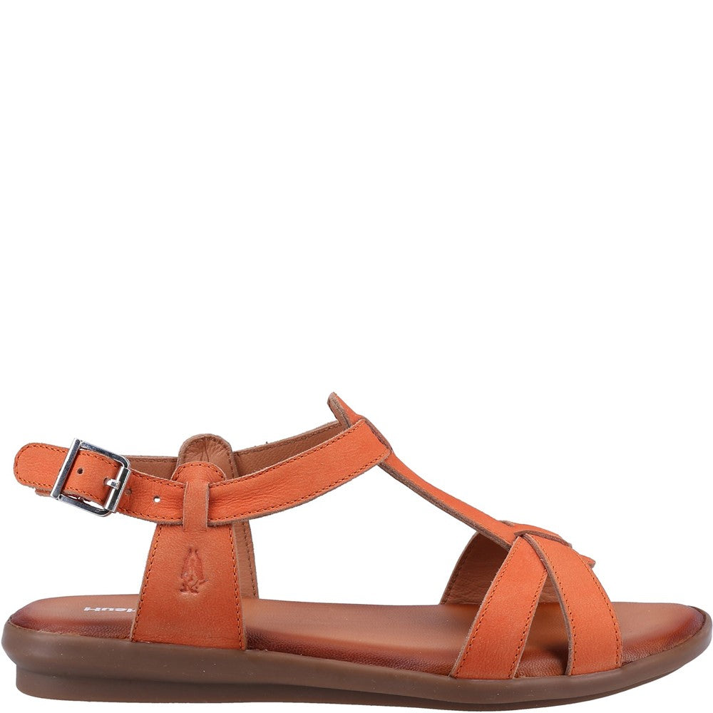 Sandal Ladies Summer Orange Hush Puppies Kate T-Bar Sandal
