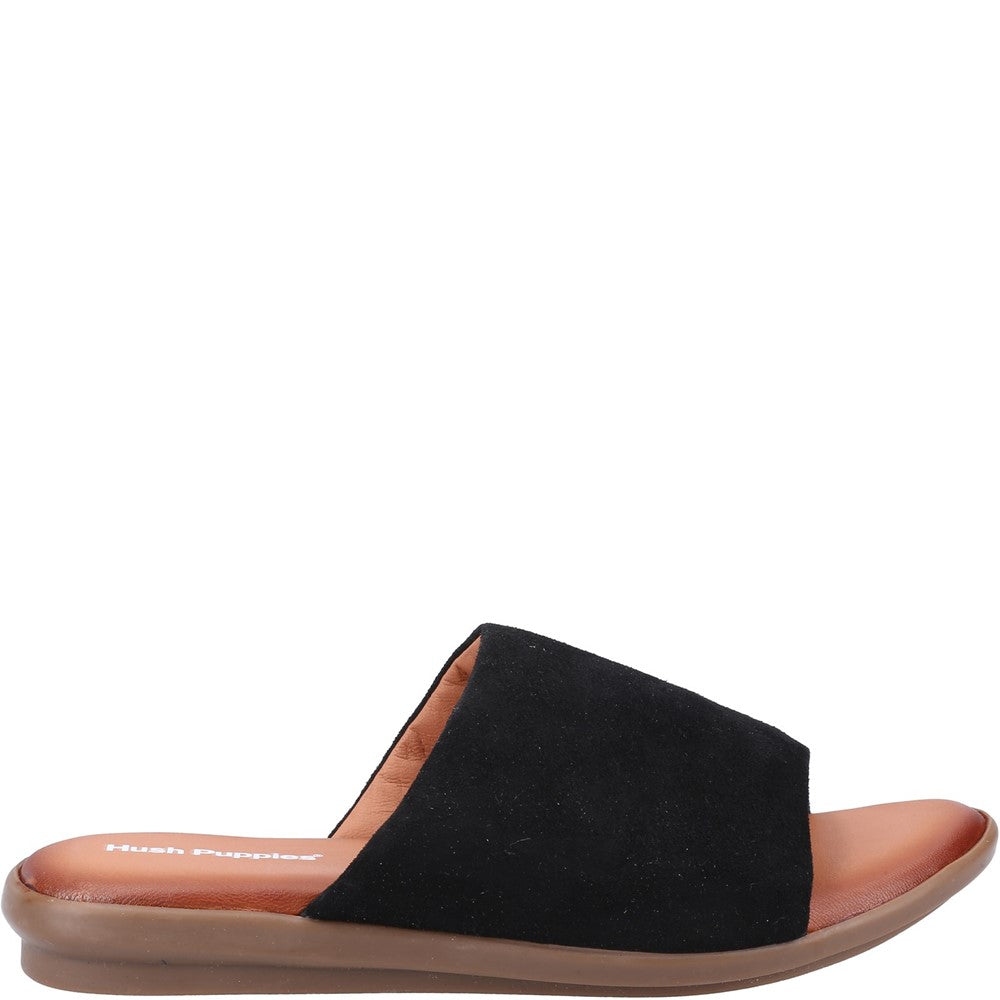 Sandal Ladies Summer Black Hush Puppies Krystal Mule Sandal
