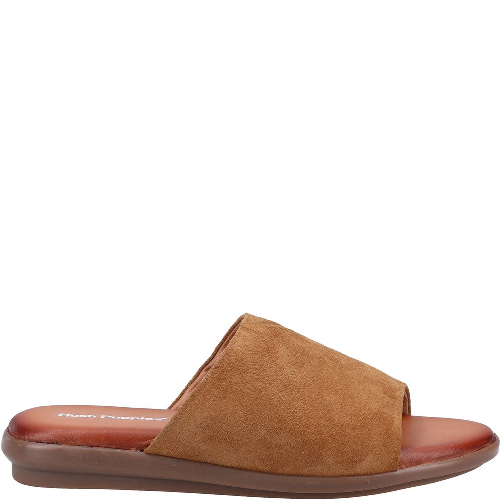 Sandal Ladies Summer Tan Hush Puppies Krystal Mule Sandal