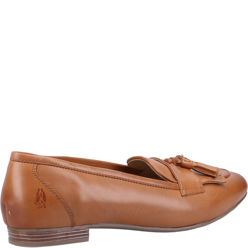 Slip On Ladies Shoes Tan Hush Puppies Marissa Tassel Loafer