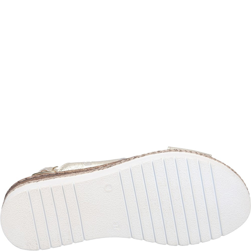 Sandal Ladies Summer Gold Hush Puppies Saphira Sandal
