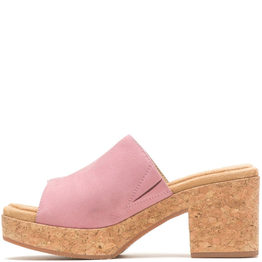 Ladies Heeled Sandals Blush Hush Puppies Poppy Slide